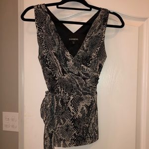 Express Snake Print dressy tank, Small